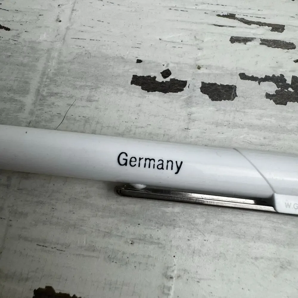 Vintage Staedtler Marsmicro Drafting Mechanical Pencil 0.7mm Germany White Blue